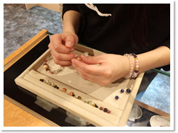 オリジナルパワーストーンアクセサリー作成